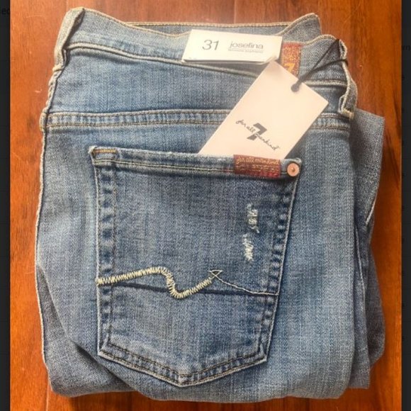 7 For All Mankind Denim - NEW 7 For All Mankind Josefina Skinny Boyfriend 31